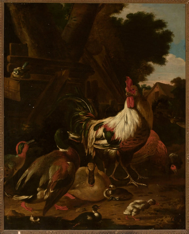 Høne og ænder - Melchior de Hondecoeter
