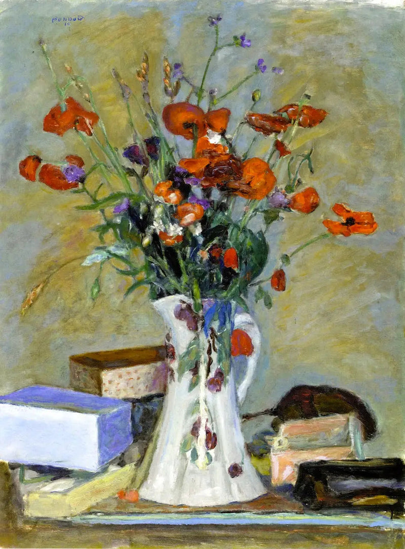 Valmuer og græsser - Pierre Bonnard
