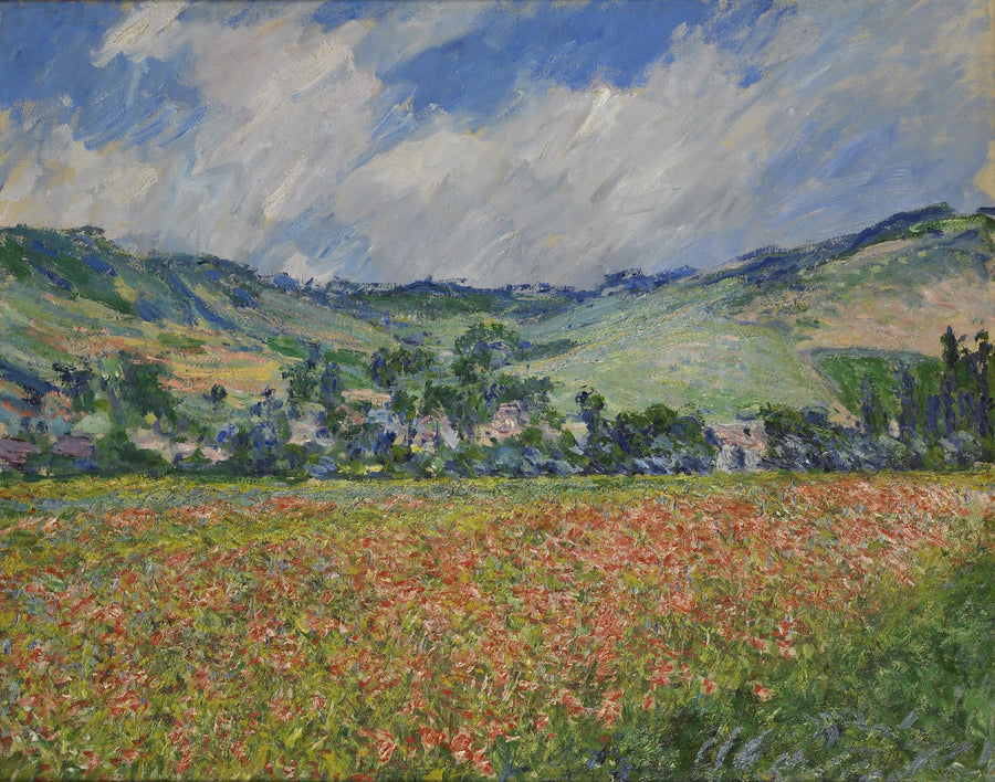 Valmuemark, omegn af Giverny W999 - Claude Monet