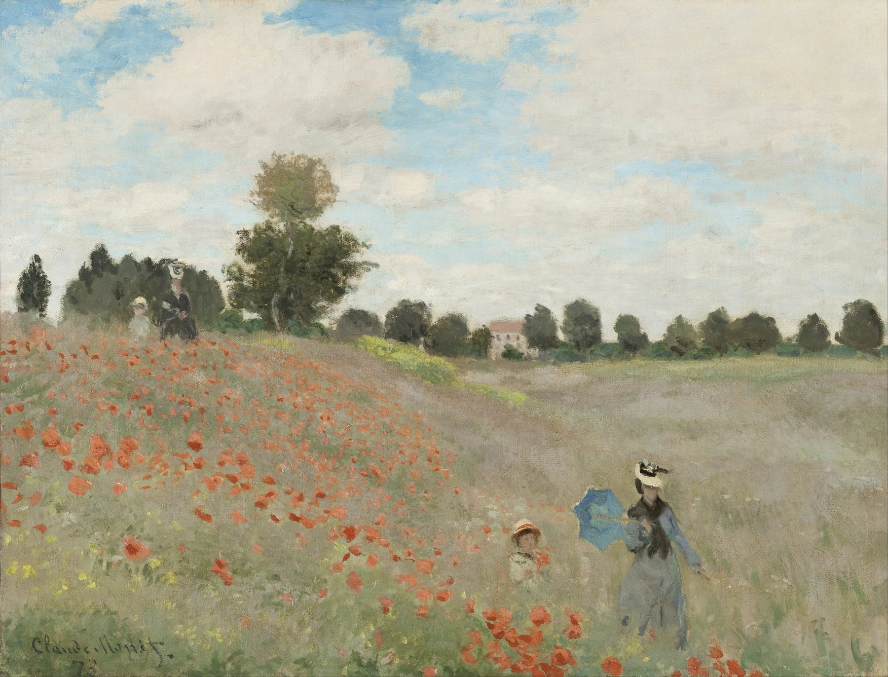 Les Coquelicots W274 par Claude Monet, 1873, musée d’Orsay