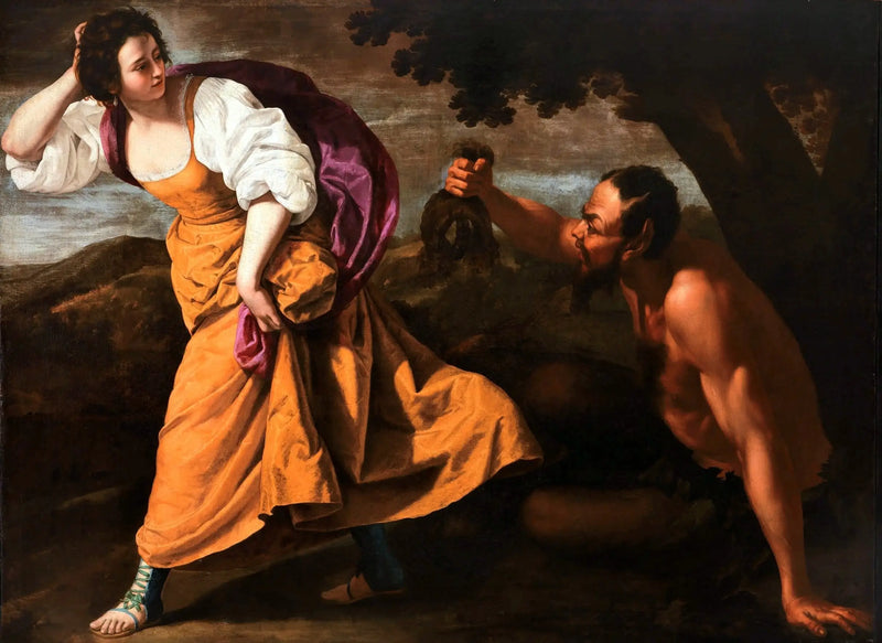 Korsika og Satyr - Artemisia Gentileschi