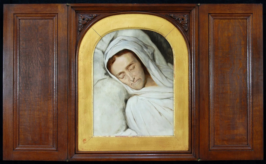 Cornelia Lamme Scheffer - På hendes dødsleje - Ary Scheffer