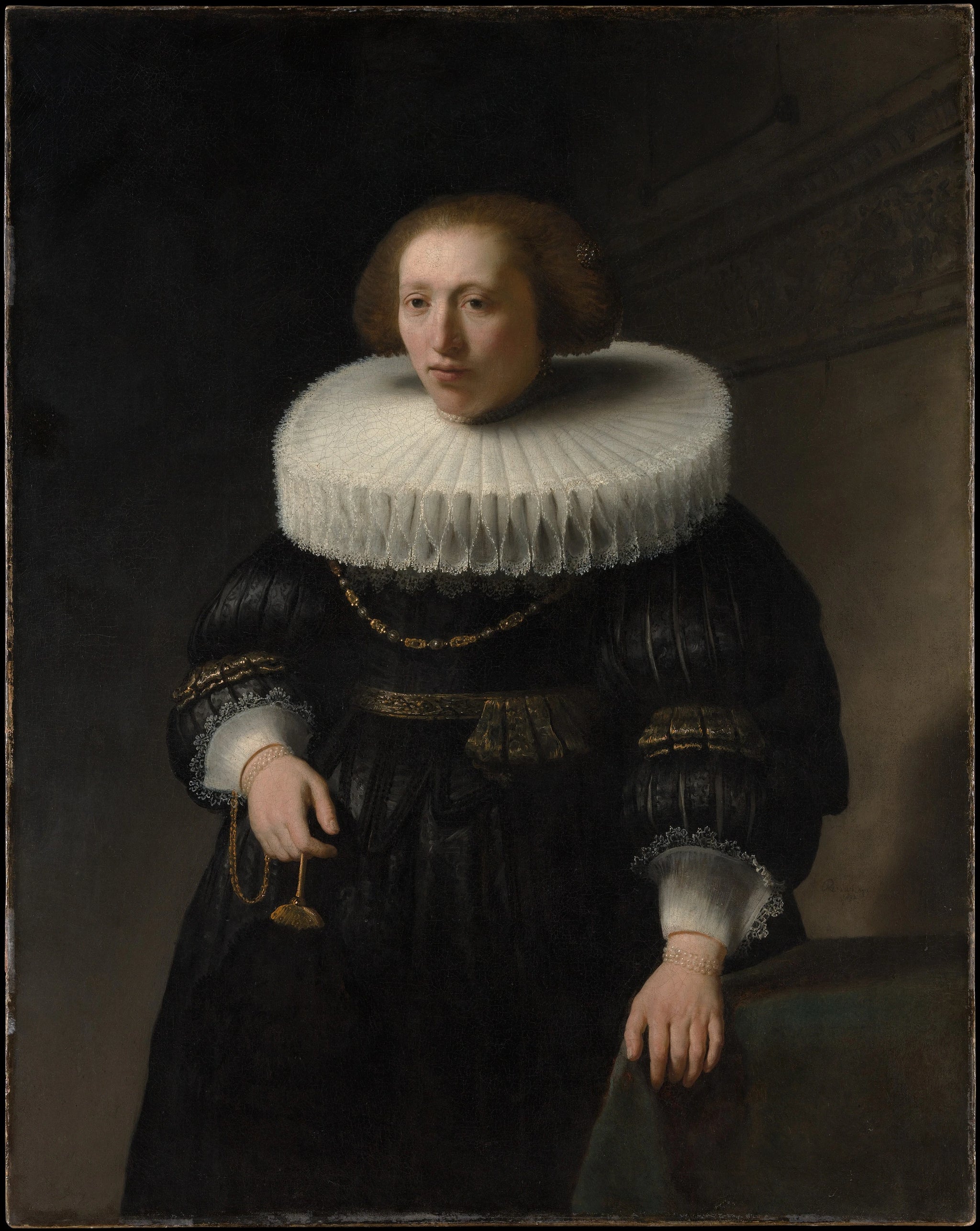 Portrait d’une femme, probablement Corvina van Hofdyck — Rembrandt, 1632, Metropolitan Museum of Art