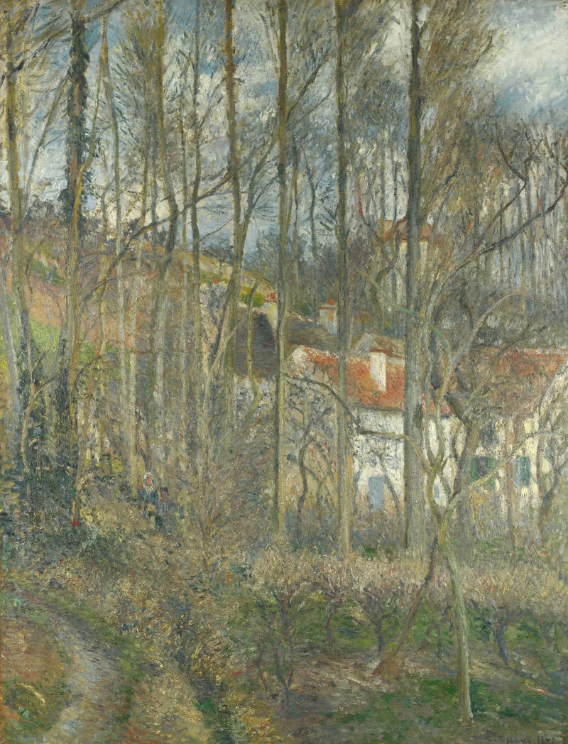 Oksebakkerne ved L'Hermitage, Pontoise - Camille Pissarro