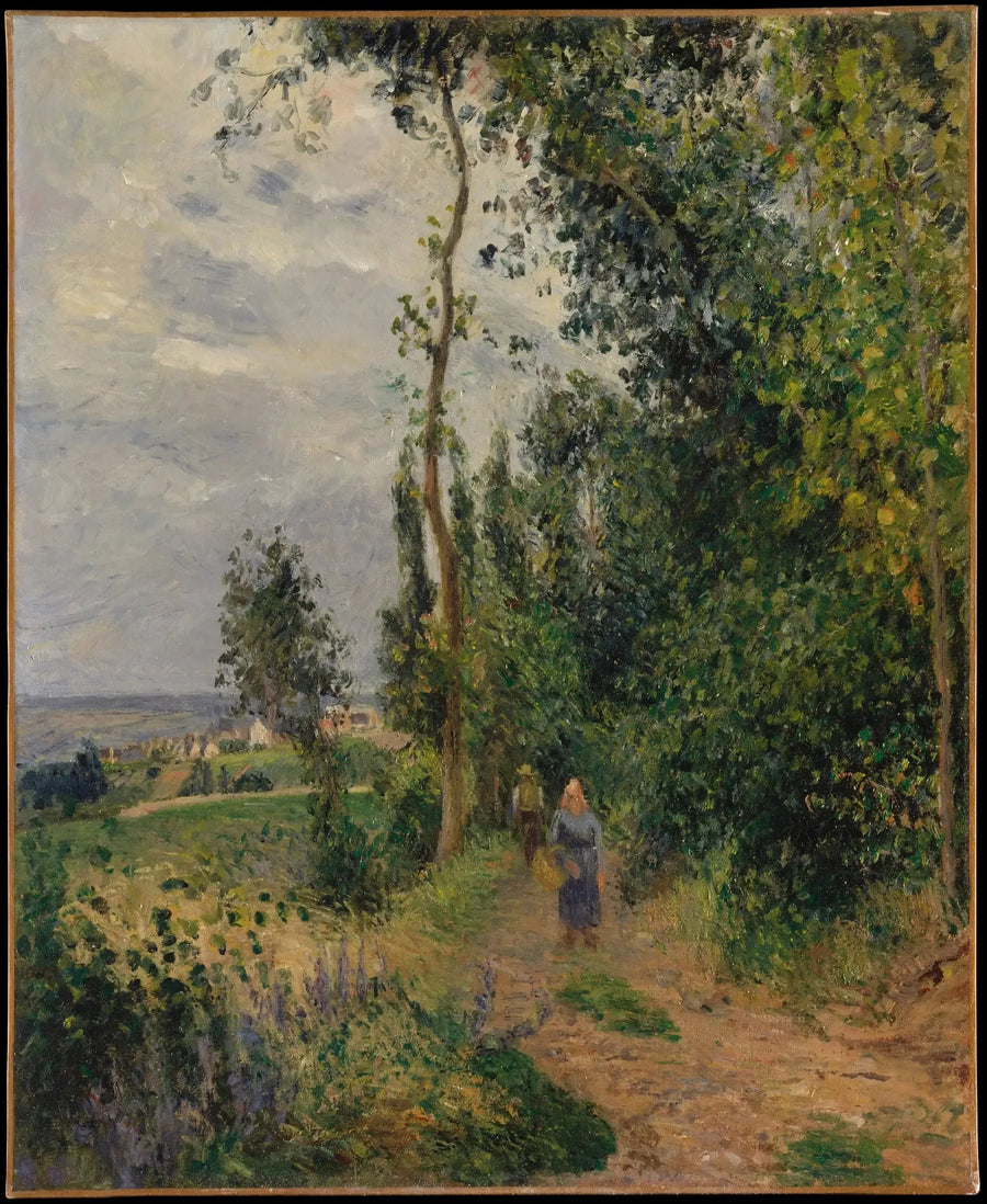 Groouettes Kyst, nær Pontoise - Camille Pissarro