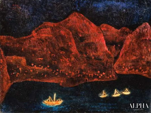 Côte sud le soir, 1925 - Paul Klee - Reproductions de tableaux et peintures haut de gamme