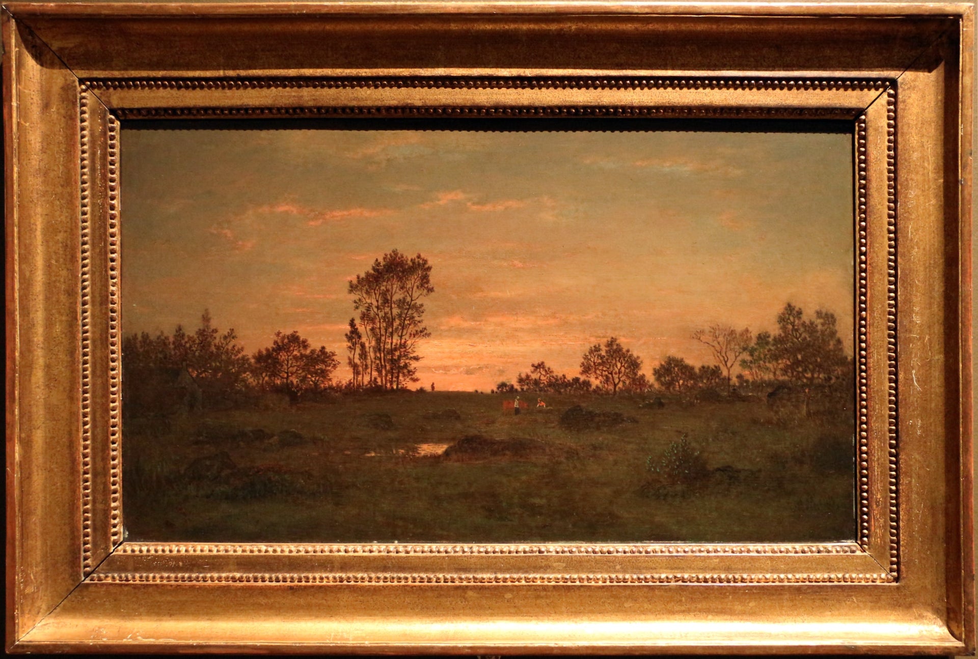 Coucher de soleil à Barbizon - Théodore Rousseau image 1 tableau peint à l’huile sur toile