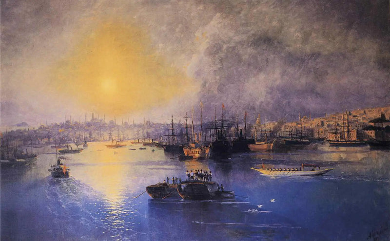 Solnedgang i Konstantinopel - Ivan Aïvazovski