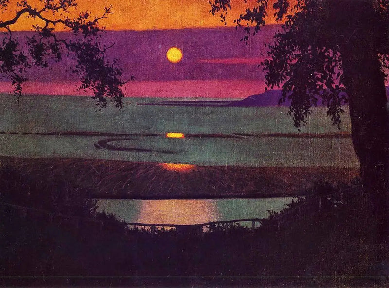 Solnedgang i Grasse - Félix Vallotton