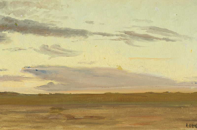 Solnedgang i Skagen. -Michael Peter Ancher
