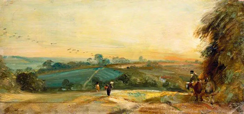 Efterårssolnedgang - John Constable