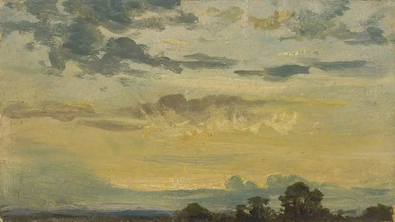 Sommer solnedgang - John Constable