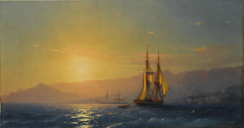 Solnedgang over havet - Ivan Aïvazovski