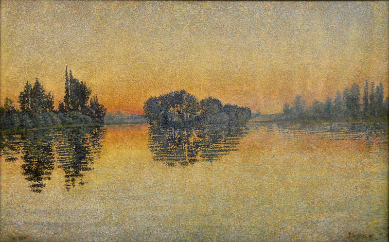 Solnedgang, Herblay, Opus 206 - Paul Signac