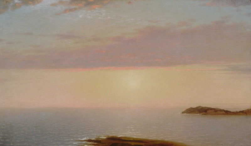 Solnedgang - John Frederick Kensett