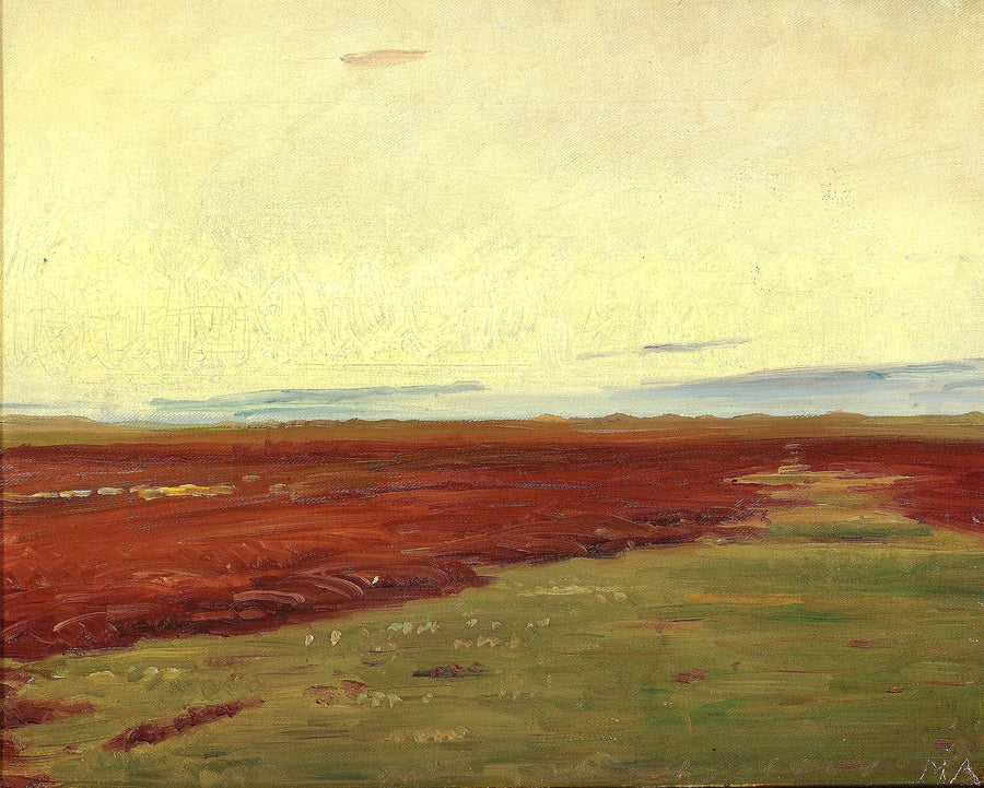 Solnedgang over Brovandene, Skagen. -Michael Peter Ancher