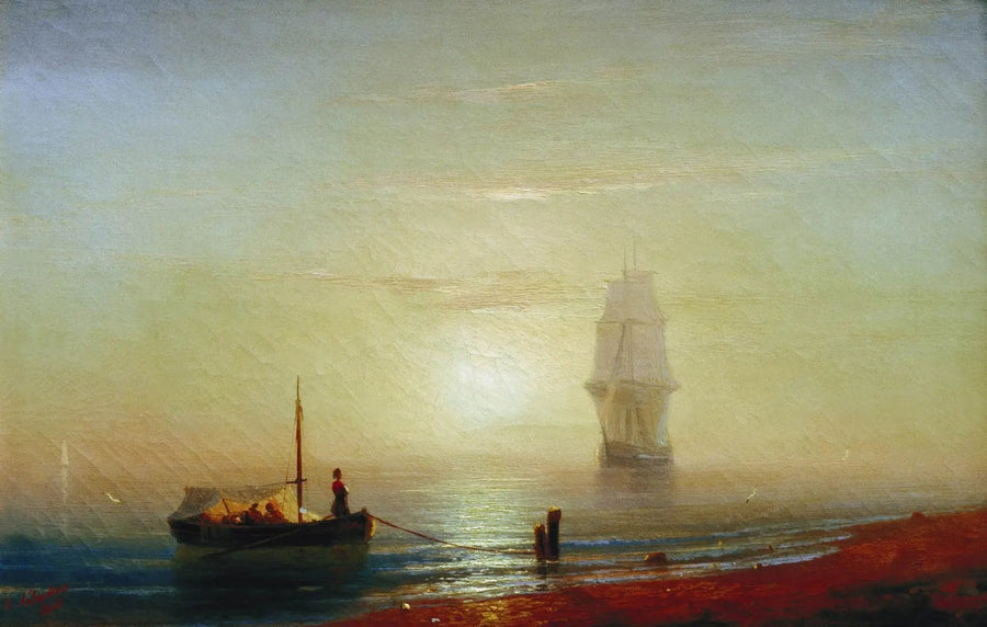 Solnedgang over havet - Ivan Aïvazovski