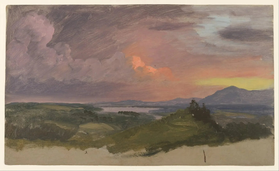 Solnedgang over Hudson-dalens - Frederic Edwin Church