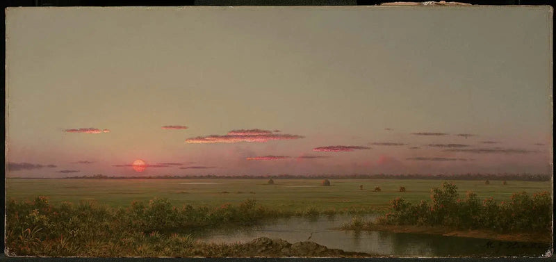 Solnedgang over Long Beach - Martin Johnson Heade