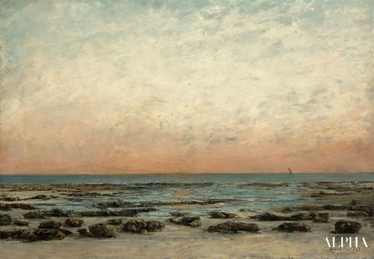 Coucher de soleil, Trouville - Gustave Courbet - Reproductions de tableaux et peintures haut de gamme