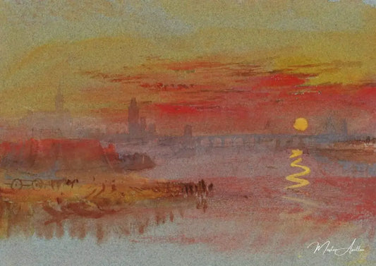 Coucher de soleil - William Turner - Reproductions de tableaux et peintures haut de gamme