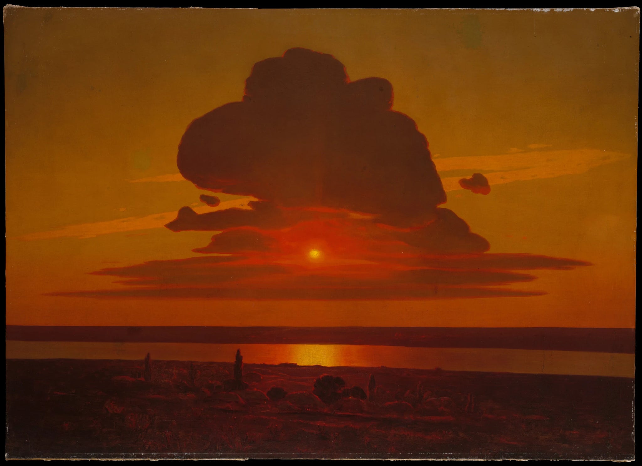 Coucher de soleil rouge - Arkhyp Kuindzhi (Arkhip Ivanovich Kuindzhi)