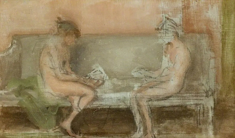 Kød- og sølvfarve: kortspillere - James Abbott McNeill Whistler