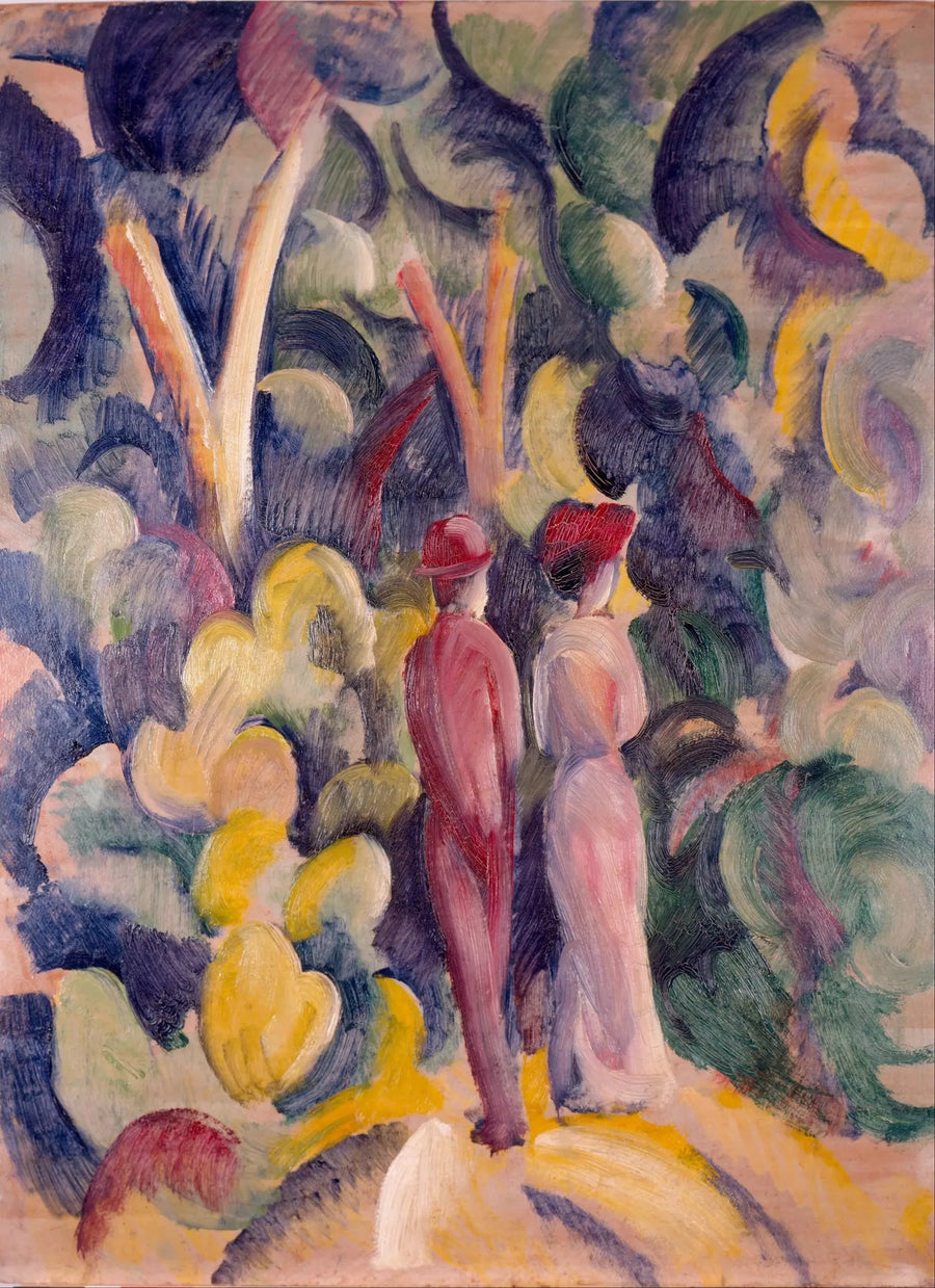 Par på skovstien - August Macke