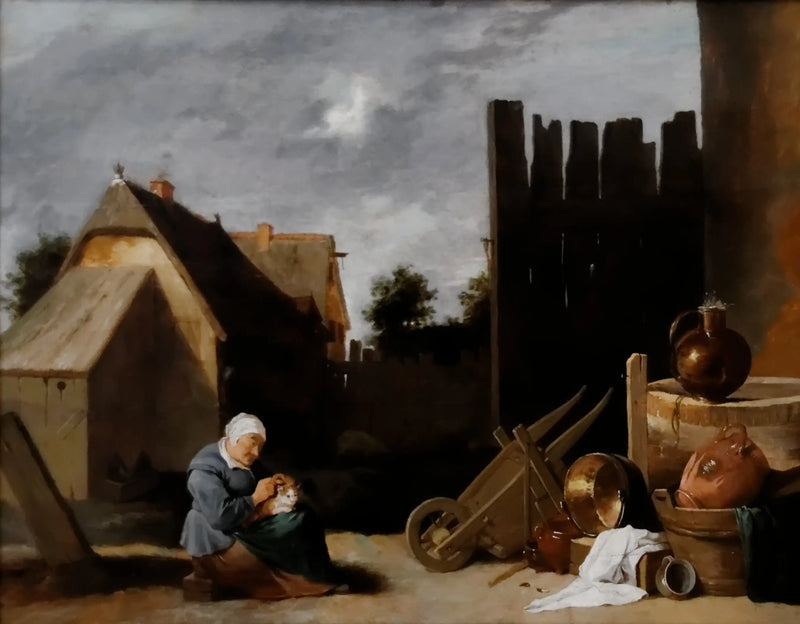 Gårdsplads - David Teniers den Yngre