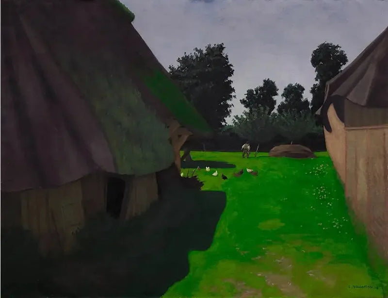 Gårdsplads - Félix Vallotton