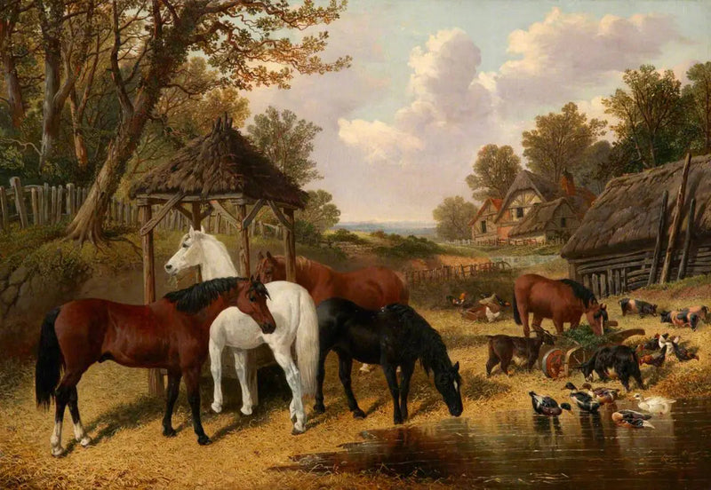 Gårdsplads - John Frederick Herring, Sr.