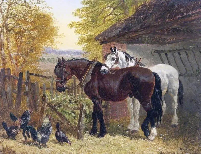 Gårdsplads - John Frederick Herring, Sr.