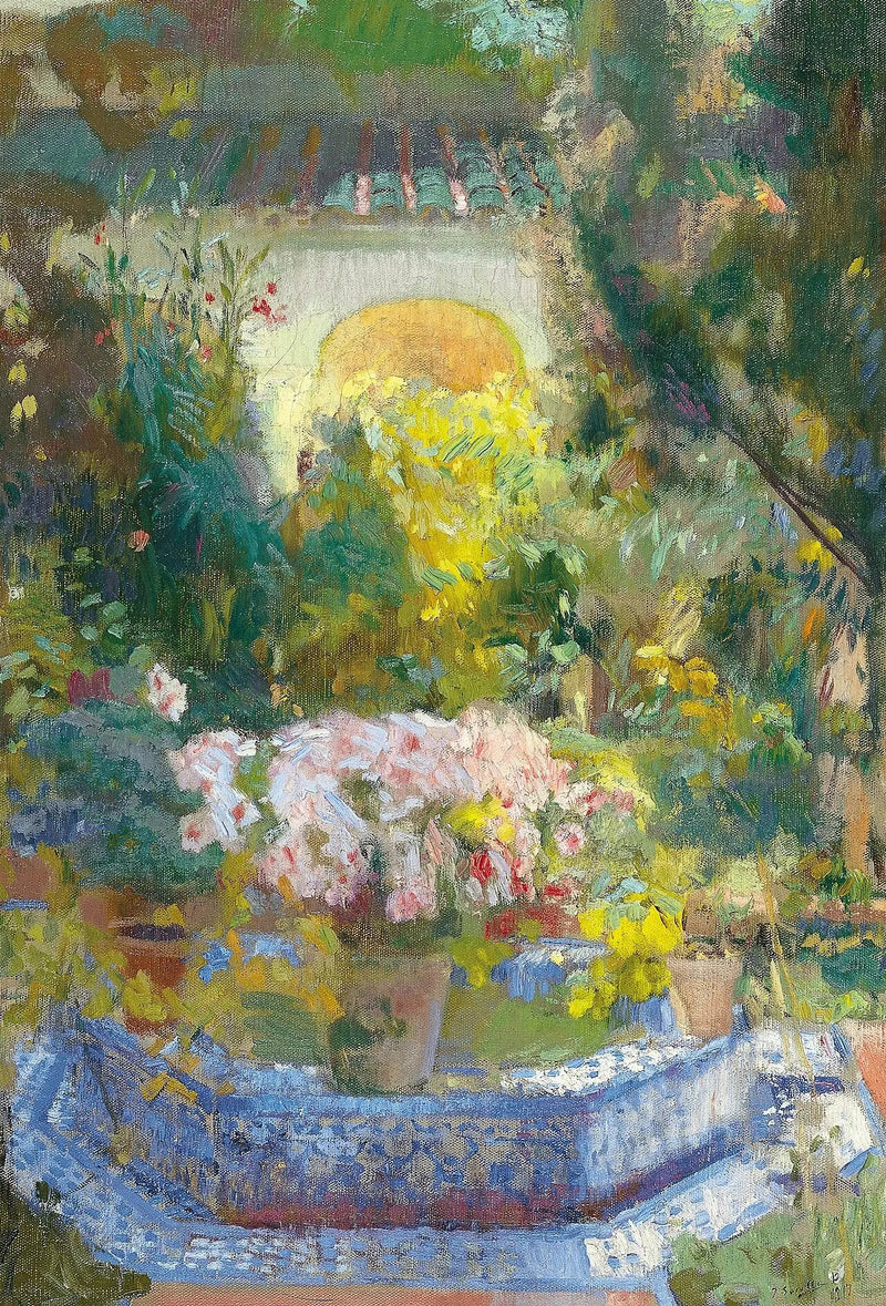 Gården i Casa Sorolla - Joaquín Sorolla
