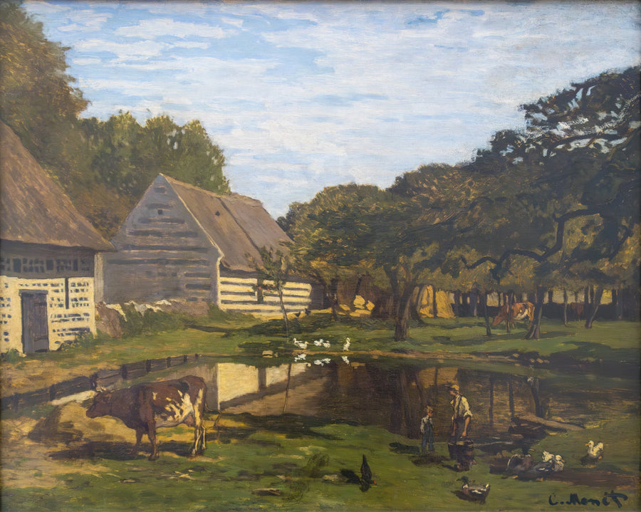 Gårdsplads i Normandiet W16 - Claude Monet
