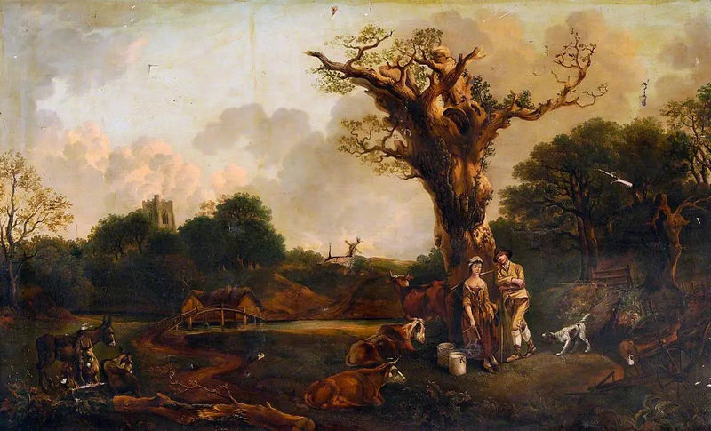 Landlig gård - Thomas Gainsborough
