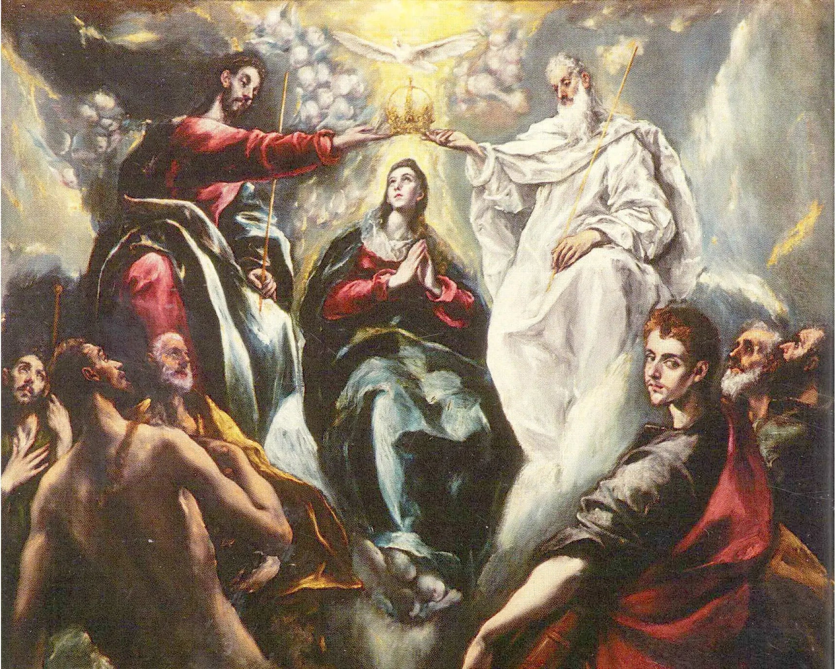 Couronnement de la Vierge Marie - El Greco image 1 reproduction artisanale de tableau