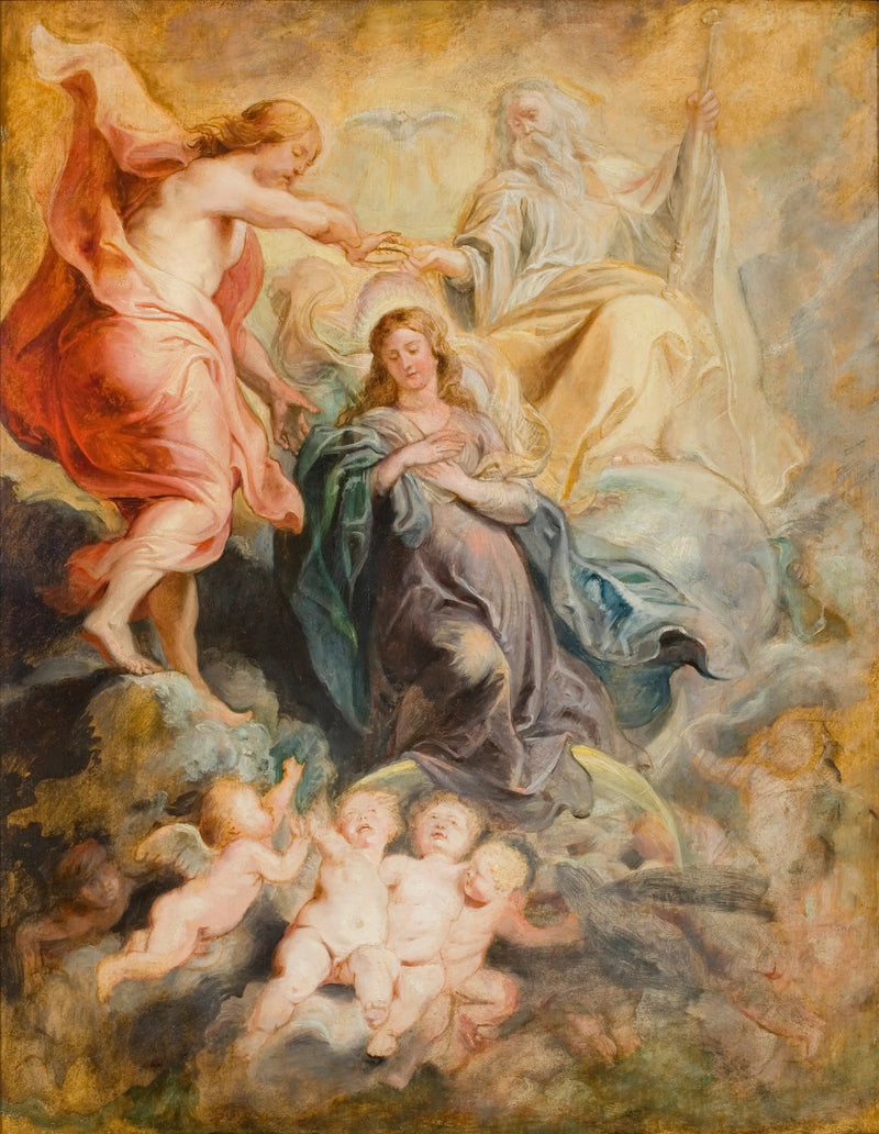 Kroning af Jomfruen - Peter Paul Rubens