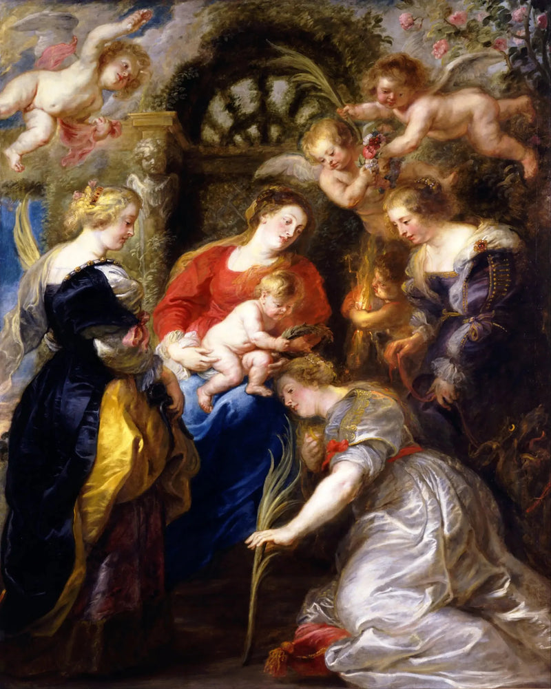 Kroning af Sankt Katharina - Peter Paul Rubens
