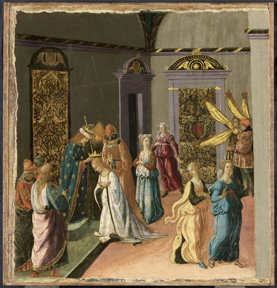Le Couronnement d'Esther par Assuérus - Jacopo del Sellaio