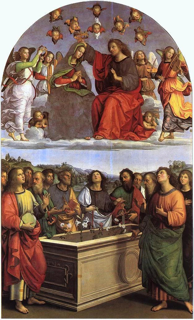 Couronnement de la Vierge - Raphaël Sanzio
