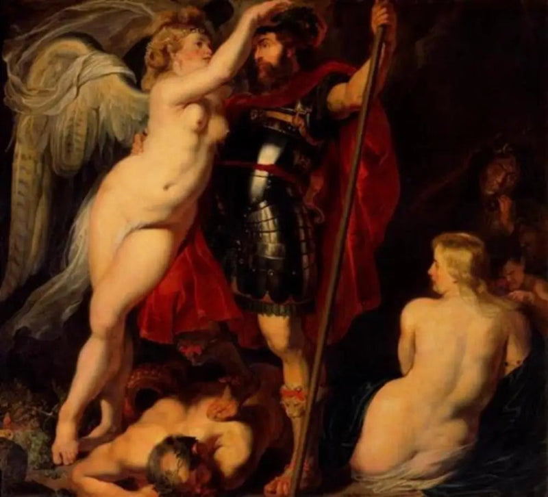 Kroning af helten - Peter Paul Rubens
