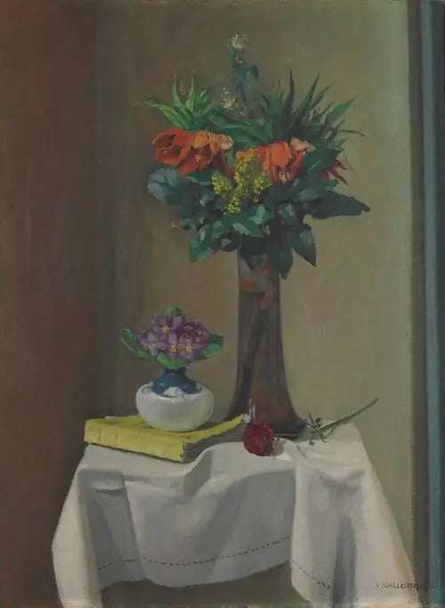 Kejserlige krone (Den hvide dug) - Félix Vallotton