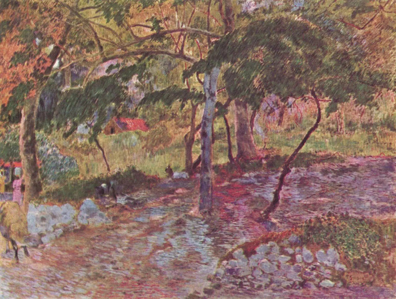 Bæk under træerne, Martinique - Paul Gauguin