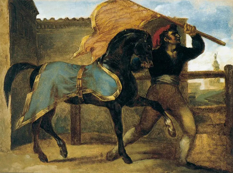 Hestevæddeløb - Théodore Géricault