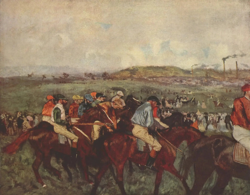 Herrernes løb. Før afgang - Edgar Degas