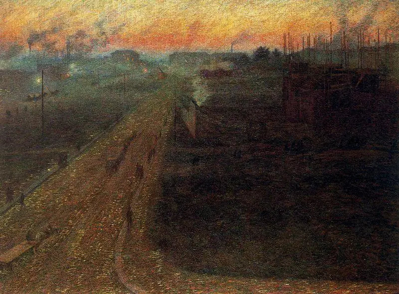 Skumring ved Porta Romana - Umberto Boccioni