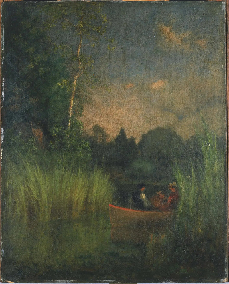 Skumring i sivene (Alexandria-bugten) - George Inness