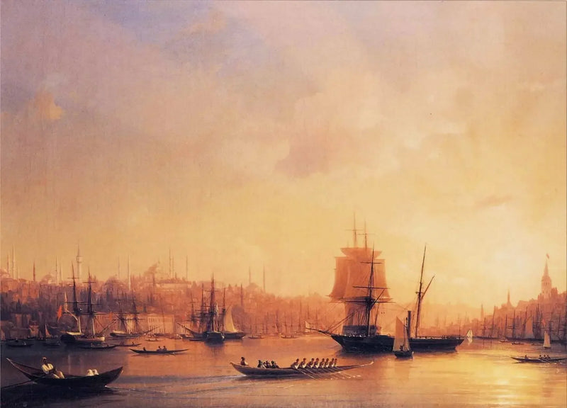 Aftenrøde over det Gyldne Horn - Ivan Aïvazovski