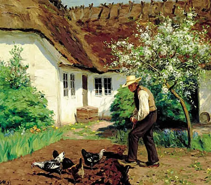 Grave haven om foråret. - H. A. Brendekilde