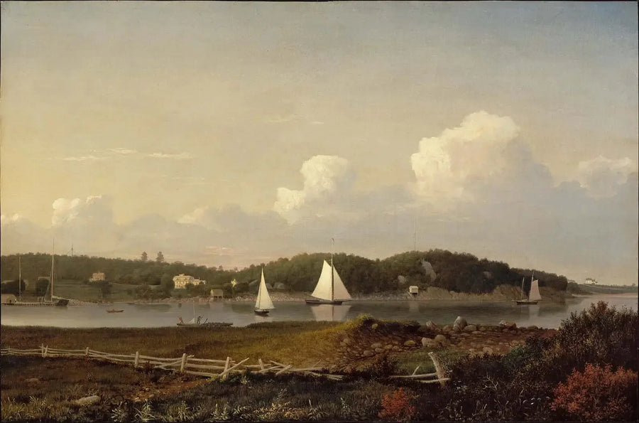 Crique d'eau douce depuis Dolliver's Neck, Gloucester - Fitz Henry Lane image 1 reproduction de peinture à l’huile